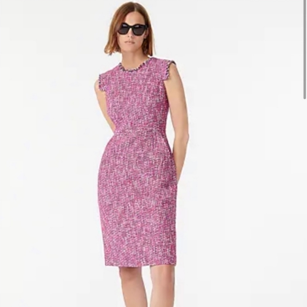 NEW J. Crew Tall resume dress in autumn tweed